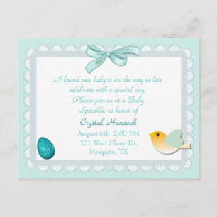 Pastel Eyelet Sweet Baby Sprinkle Uitnodiging