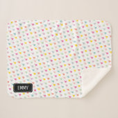 Pastel F-15E Strike Eagle Fighter Jet Custom Sherpa Deken (Voorkant (horizontaal))