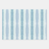 Pastel Fade Pink Blue Paarse Waterverf Lines Inpakpapier Vel (Voorkant 2)
