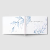 Pastel Faded Lila en Stusty Blue Foliage Gastenboek (Volledig)