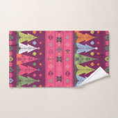Pastel Fair Isle Kerstmis 1 Bad Handdoek (Handdoek)