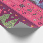 Pastel Fair Isle Kerstmis 1 Cadeaupapier (Hoek)