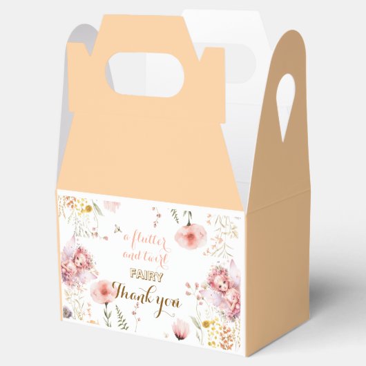 Pastel Fairy bloementuin thee feest verjaardag Bedankdoosjes (Geopend)