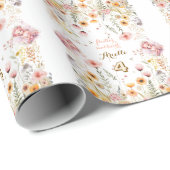 Pastel Fairy bloementuin thee feest verjaardag Cadeaupapier (Rol Hoek)