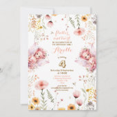 Pastel Fairy bloementuin thee feest verjaardag Kaart (Voorkant)