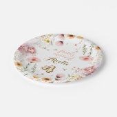 Pastel Fairy bloementuin thee feest verjaardag Papieren Bordje (Gekanteld)