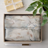 Pastel Fairy Meadow Butterfly & Floral Decoupage Tissuepapier (Geschenk)