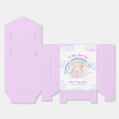 Pastel Fairytale Unicorn Star Rainbow Baby Shower  Bedankdoosjes (Ongevouwen)