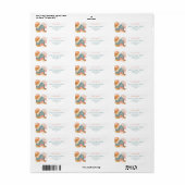 Pastel Fall Barn Return Address Labels (Full Sheet)