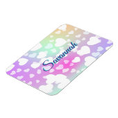 Pastel Falling Hearts gepersonaliseerd Magneet (Linkerzijde)