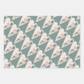 Pastel Fancy harten Valentijnse  Inpakpapier Vel (Voorkant 3)