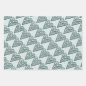 Pastel Fancy harten Valentijnse  Inpakpapier Vel (Voorkant)