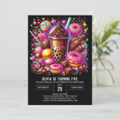 Pastel Fantasy Candyland Digitale Verjaardag Kaart (Staand voorkant)