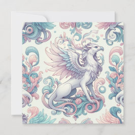Pastel Fantasy Griffin Kaart