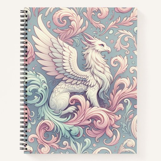 Pastel Fantasy Griffin Notitieboek (Voorkant)