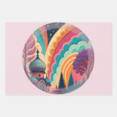 Pastel Fantasy Inpakpapier Set – Aanpasbaar Vel (Voorkant 2)