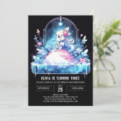 Pastel Fantasy Prinses Verjaardag Kaart (Staand voorkant)