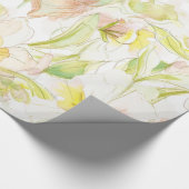 Pastel Fantasy Waterverf Bloemenpatroon Cadeaupapier (Hoek)
