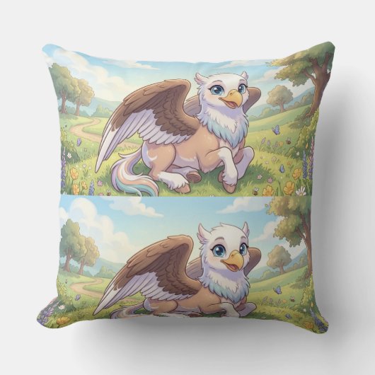 Pastel Fantasy Worpillow – Dromend Kussen (Voorkant)