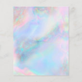 pastel FAUX-holografisch geïnspireerde achtergrond Flyer (Achterkant)