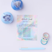 pastel FAUX-holografisch geïnspireerde achtergrond Flyer (Enkel)