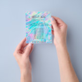 pastel FAUX holographic iridescent Flyer (Hand)