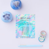 pastel FAUX holographic iridescent Flyer (Enkel)