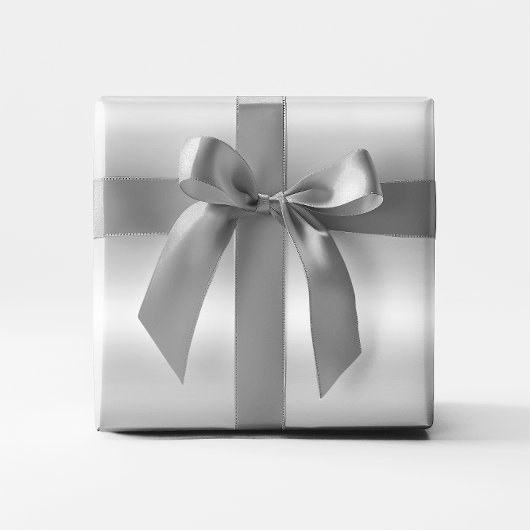 Pastel Faux Silver Grey Folie Ombre Cadeaupapier