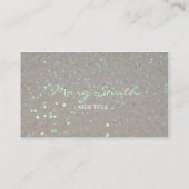 Pastel faux Sparkles & Glitter visitekaartjes (Achterkant)