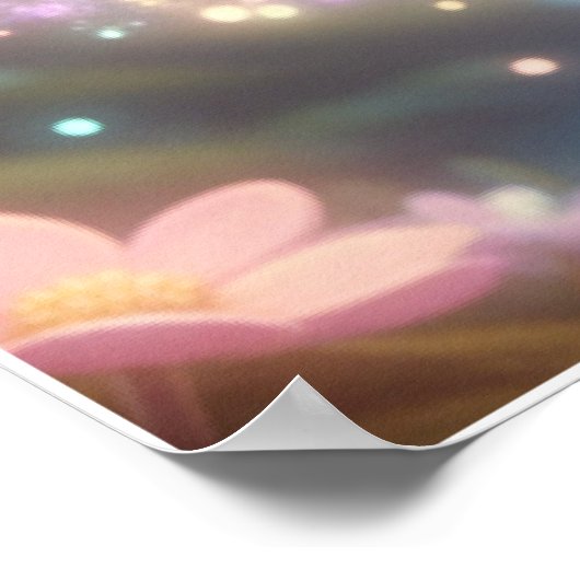 Pastel Fee Konijn – Magische Fantasy Poster Kunst (Hoek)