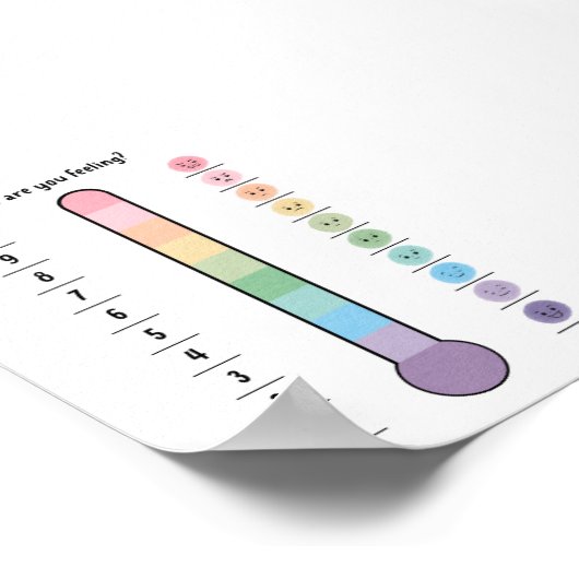 Pastel Feelings thermometer poster (Hoek)