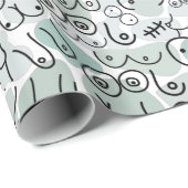 pastel feminist breast cadeaupapier (Rol Hoek)