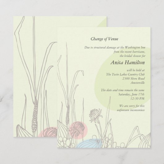 Pastel Fields Verandering van de aankondiging van  (Voorkant / Achterkant)