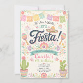Pastel Fiesta Verjaardag Kaart (Voorkant)