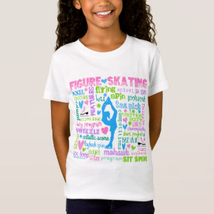 Pastel Figuur Skater Words Typografie T-shirt