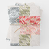 Pastel Fine Stripes Inpakpapier Vel (In situ)