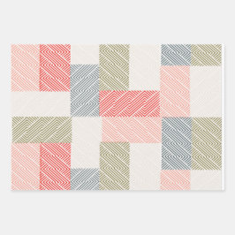 Pastel Fine Stripes Inpakpapier Vel