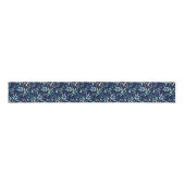 Pastel flaconpatroon donkerblauw grosgrain lint (Voorkant)