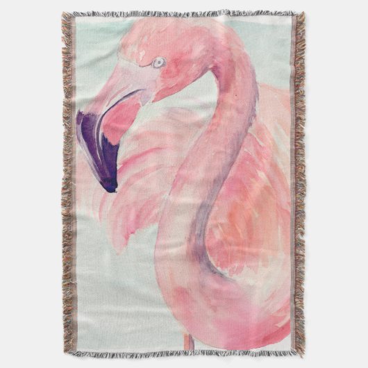 Pastel Flamingo Deken (Voorkant Verticaal)