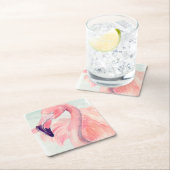 Pastel Flamingo Kartonnen Onderzetters (Insitu)