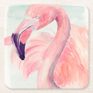 Pastel Flamingo Kartonnen Onderzetters