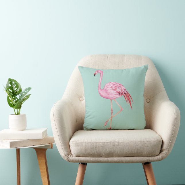 Pastel Flamingo Kussen (Stoel)