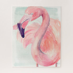 Pastel Flamingo Legpuzzel