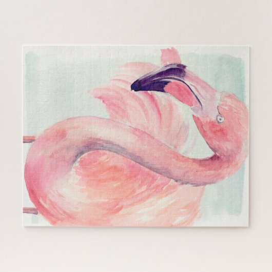 Pastel Flamingo Legpuzzel (Horizontaal)