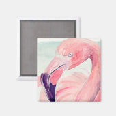 Pastel Flamingo Magneet (Voorkant / Achterkant)
