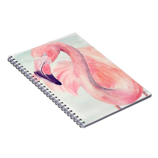 Pastel Flamingo Notitieboek (Rechterzijde)