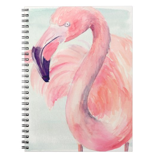 Pastel Flamingo Notitieboek (Voorkant)