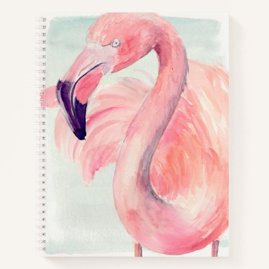 Pastel Flamingo Notitieboek (Voorkant)