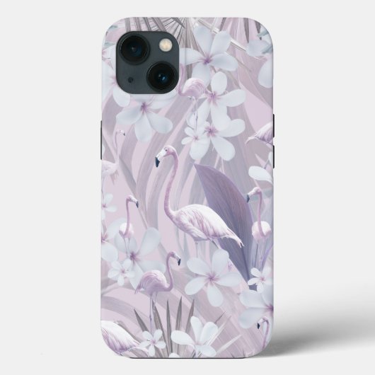 Pastel Flamingo Oerwoud Love 4 #kunst #tropisch Case-Mate iPhone Case (Achterkant)
