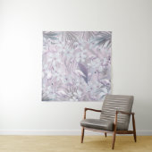 Pastel Flamingo Oerwoud Love 4 #kunst #tropisch Wandkleed (In situ)